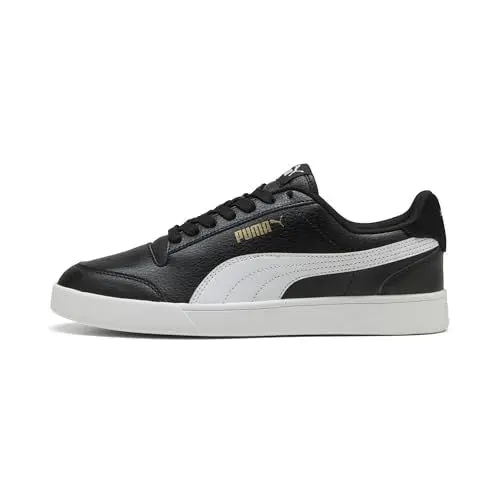 Produktbild: PUMA Unisex Shuffle Sneaker, Black White Team Gold, 44.5 EU
