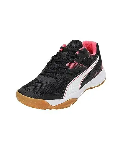 Produktbild: PUMA Unisex Solarflash Ii Indoor Court Shoe, Black Fire Orchid White Gum, 44.5 EU