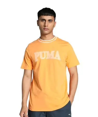 Produktbild: PUMA Unisex Squad Big Graphic Tee T-Shirt, Clementine, L EU