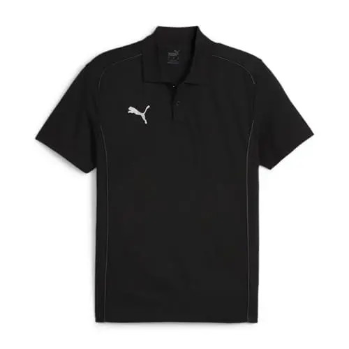 Produktbild: PUMA Unisex Teamfinale Casuals Jr Polo, Puma Black-puma Silver, 140 EU