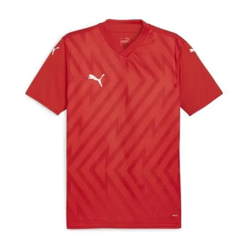 Produktbild: PUMA Unisex Teamglory Trikot Jr Fußballtrikot, Red White, 140