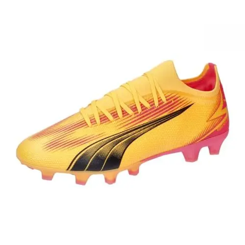 Produktbild: PUMA Erwachsene Ultra Match FG/AG Fußballschuhe 44 Sun Stream Black Sunset Glow Orange Pink