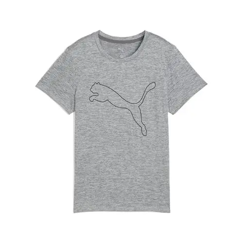 Produktbild: PUMA Unisex W TAD Essential Heather Logo Tee T-Shirts, Medium Gray Heather,