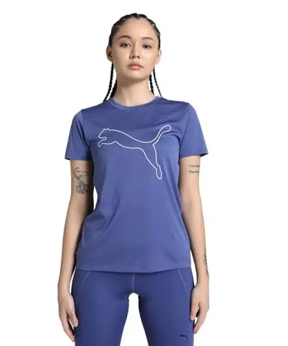 Produktbild: PUMA Unisex W TAD Essential Logo Tee T-Shirts, Blue Crystal,