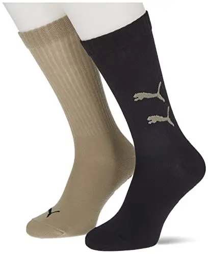 Produktbild: PUMA Mens Graphic Logo Crew Sock, Clay Combo, 39-42 (4er Pack)