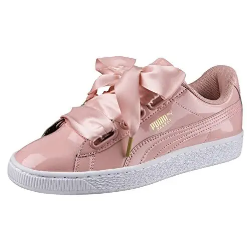 Produktbild: Puma Damen Basket Heart Patent Low-top Sneaker, Beige (Peach Beige), 38.5 EU