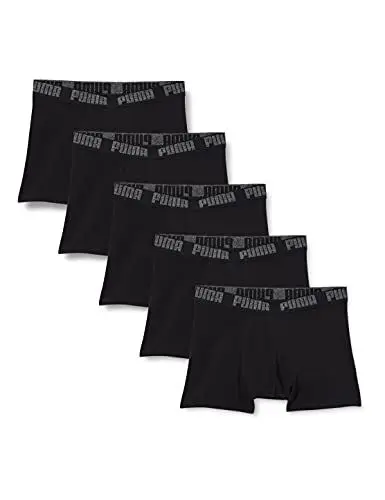 Produktbild: Puma Herren Boxer Unterwäsche, Schwarz, L (5er Pack)