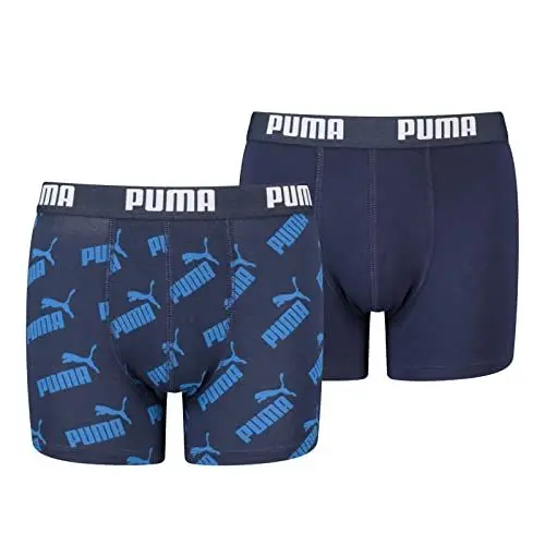 Produktbild: Puma Kinder Boxer Unterwäsche, Blau, 122-128 (2er Pack)