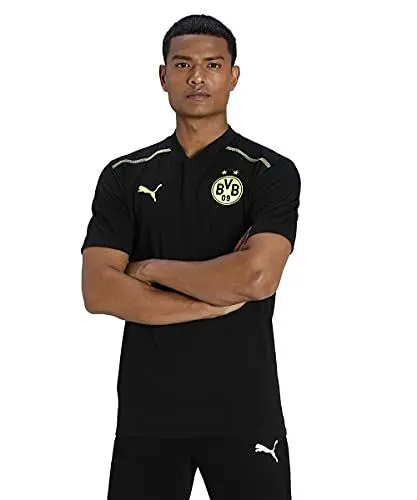 Produktbild: Puma Mann Borussia Dortmund Saison 2021/22 Training, Polo Black-Safety Yellow, S