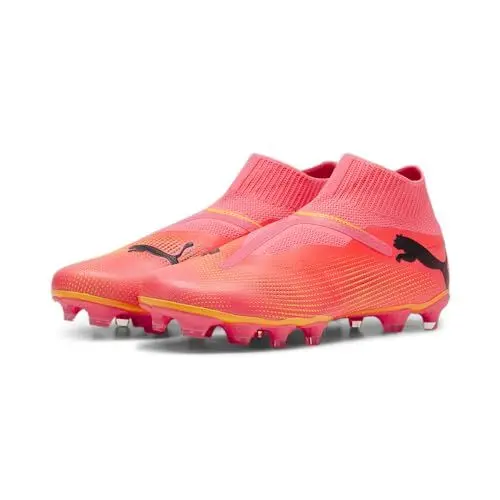 Produktbild: Puma Men Future 7 Match+ Ll Fg/Ag Soccer Shoes, Sunset Glow-Puma Black-Sun Stream, 43 EU