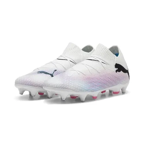 Produktbild: PUMA Herren Future 7 PRO MxSG Soccer Shoe, White Black-Poison Pink, 40 EU