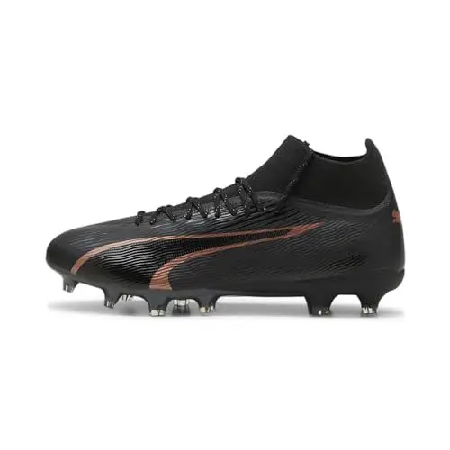 Produktbild: PUMA Herren Ultra PRO FG/AG Soccer Shoe, Black-Copper Rose, 45 EU