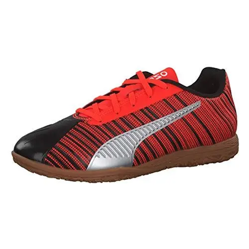 Produktbild: Puma PUMA ONE 5.4 IT Jr Futsalschuhe Unisex-Kinder, Schwarz (Puma Black-Nrgy Red-Puma Aged Silver-Gum), 28 EU