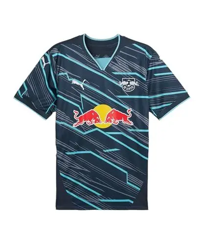 Produktbild: PUMA RB Leipzig Ausweichtrikot 24 25 Navy RBL 3rd Jersey Fan Shirt rote Bullen, Größe:M