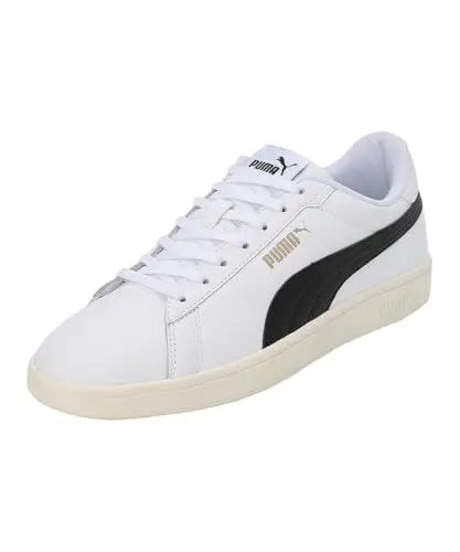 Produktbild: Puma Smash 3.0 L Unisex Sneaker , Puma White Puma Black Puma Gold Frosted Ivory, 44.5 EU