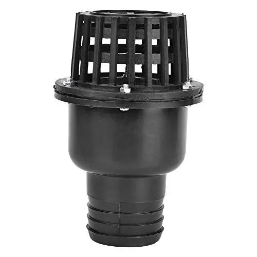 Produktbild: Pumpen-Fußventil, Fußventil, Wasserpumpen-Bodenventil, Wasserpumpen-Fußventil, schwarzes PVC-Niederdruck-Flachrückschlagventil, für Flüssigkeitsmaschinen (LTSQINtwOx-03)