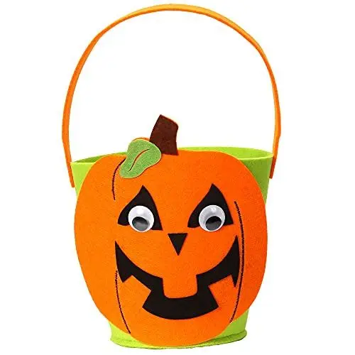 Produktbild: W WIDMANN MILANO Party Fashion 01345 - Kürbis Korb, Süßes oder Saures, für Kinder, Accessoire, Kostüm, Karneval, Mottoparty, Halloween