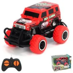 Produktbild: Pup Go Ferngesteuertes Auto Schnell mit Licht für Kinder 3-9 Jahr, Robust Mini RC Auto Offroad Indoor Outdoor, Spielzeug Kleinkind Weihnachten Geburtstagsgeschenk für Junge Mädchen, Rot