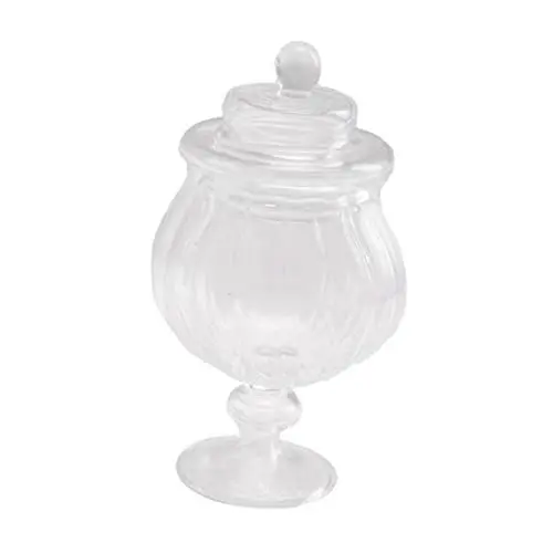 Produktbild: Puppenhaus Bonbonglas Halloween-Tisch-Bonbonglas Bonbongläser aus Glas :: Modelle spielzeug Bonbonglas mini dekorativer Glasbehälter Haushalt Süßigkeitenglas Dekorationen schmücken