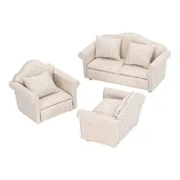 Produktbild: Puppenhaus-Sofa, Miniatur-Sofa Im Maßstab 1:12, Handgefertigtes Mini-Sofa Wohnzimmermöbel Dekoration Geschenkzubehör Simulation Leben Szene Wohnzimmer Möbel Spielzeug Für Puppenstubendekoration