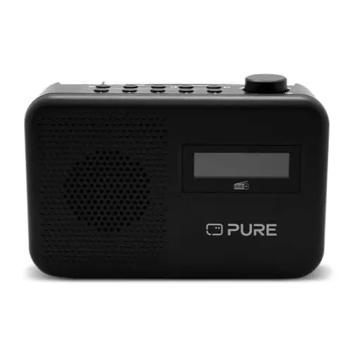 Produktbild: Pure Elan One2 tragbares DAB+/FM Radio mit Bluetooth 5.1 (LCD-Display, 10 Speichertasten, Batteriebetrieb mit 4xAA möglich) Charcoal Schwarz