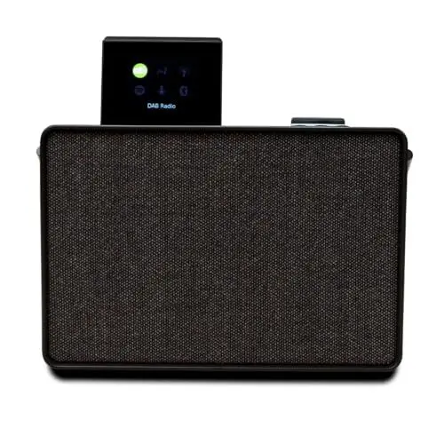 Produktbild: Pure Evoke Play vielseitiges Musiksystem für innen und außen (DAB+/UKW Radio, Internetradio, Podcasts, Spotify Connect, Bluetooth in sattem 40W Stereoklang) Coffee Black