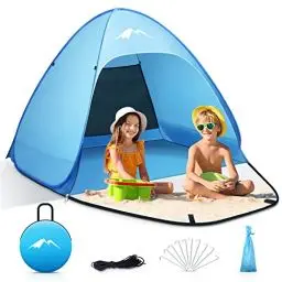 Produktbild: Purebox Pop Up Strandmuschel, tragbares Strandzelt - UV-Schutz 50+, 1-3 Personen/2-4 Personen Modelle, Dual Zip Design, leichtes Garten Grill Wanderzelt für die Familie