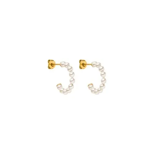 Produktbild: PURELEI® Pure Soul Ohrringe (Gold) – Damenohrringe aus langlebigem Edelstahl – Wasserfeste Ohrringe Damen – Modeschmuck für deinen individuellen Look – 10 mm Innendurchmesser