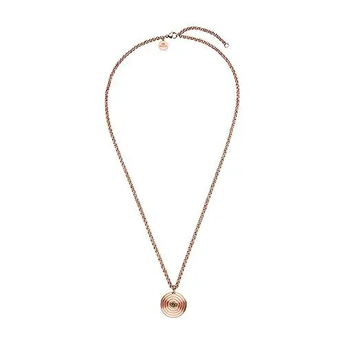 Produktbild: Purelei® Artistic Halskette (Gold, Rosegold), Wasserfeste Kette für Damen mit runden Anhänger abgerundet, Elegantes Halskette aus Edelstahl, Geschenke für Damen,50-55 cm Länge verstellbar (Rosegold)