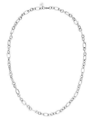 Produktbild: Purelei® Fashion Show Kette (Silber) – Eindrucksvolle und wasserfeste Layering Kette – Edelstahlkette 18K vergoldet – Verstellbare Länge 50/55 cm – Hawaiianisch inspiriert