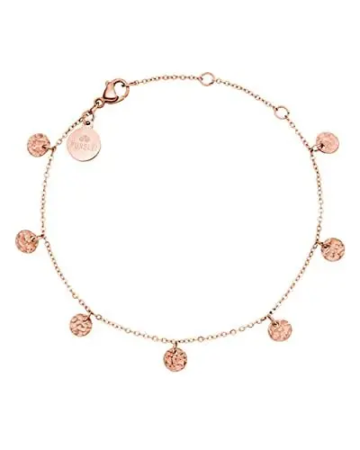 Produktbild: Purelei® Malihini Coin Armband (Roségold) – Elegantes, verspieltes Damen Armband mit Plättchen – Edelstahl 18K vergoldet – Verstellbare Länge 16/17,5/19 cm – Hawaiianisch inspiriert & wasserfest