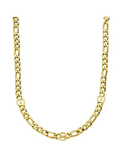 Produktbild: Purelei® Premium Kette (Gold, Silber, Rosegold), Damen Halskette aus langlebigem Edelstahl, Wasserfester Schmuck mit Signature Logo, 40-45 cm Länge verstellbar (Gold, vergoldet)