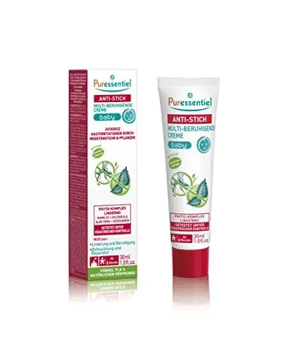 Produktbild: Puressentiel – Anti-Stich –Multi-beruhigende Creme Baby - Insekten- und Pflanzenstiche - 100% natürlicher Wirkstoff - Lindert Juckreiz und Irritationen - 30 ml