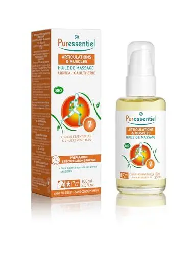 Produktbild: Puressentiel - Bio Massageöl Muskelanstrengung - Arnika Wintergrün - Sporterholung - 100 ml