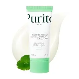 Produktbild: PURITO Wonder Releaf Centella Daily Sun Lotion SPF50+ PA++++, 60ml / 2.02 fl.oz, Lightweight, Non White Cast, UVA & UVB Protection, K-Beauty