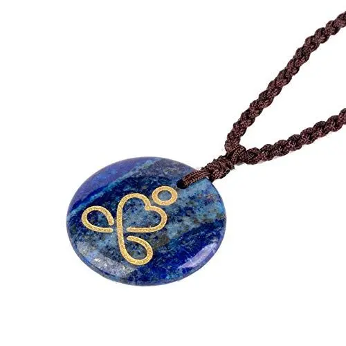Produktbild: Purmy Halskette Damen Halskette Herren Lapislazuli Mala Heil Kristalle Kristallstein Anhänger,Chakra Halskette Halskette Anhänger Chakra Für Frauen Männer