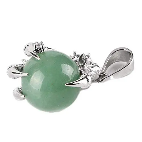 Produktbild: Purmy Halskette Frauen Aventurin Artiglio del Drago Forma di Dragon Ball Chakra Kristalle Heilstein anhänger Charms 3.95X2.6CM