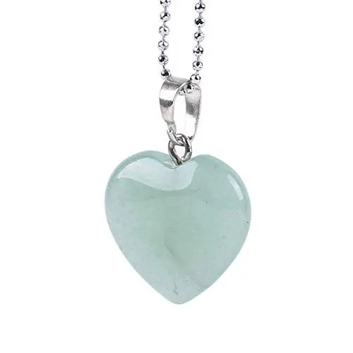 Produktbild: Purmy Halskette Frauen Liebesherz Aventurin Chakra Kristalle Cristallo di Reiki Halskette für Frauen