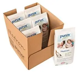 Produktbild: purux Natron Pulver 5kg + 1kg Bonus, Lebensmittelqualität nachhaltig verpackt, Back Soda