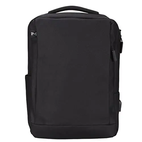 Produktbild: PUSOKEI Spielekonsolen-Aufbewahrungstasche für PS5, Tragbarer Konsolen-Aufbewahrungstaschen-Organizer, Wasserdichter, Verstellbarer Spielekonsolen-Rucksack mit USB-Anschluss für Spielkonsolen