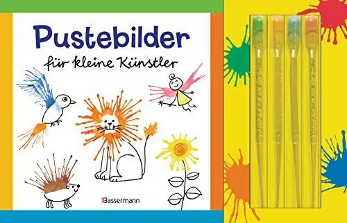 Produktbild: Pustebilder für kleine Künstler-Set. Mit 4 Kleckspipetten: Für Klecksbilder mit Wasserfarben