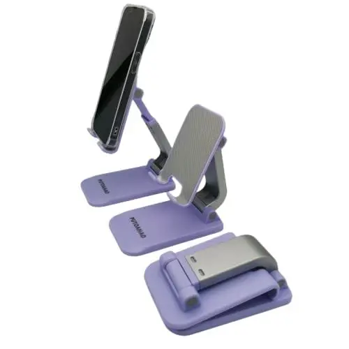Produktbild: PUTOAHAO Lila Tablet Ständer,Handyhalter Tisch,Tablet Handy Halter,Halterung,Dock,Ständer für iPad Mini air pro,iPhone 14 13 pro max Plus,Samsung Tab,Surface Pro,Huawei,Xiaomi,Tablet,Smartphone