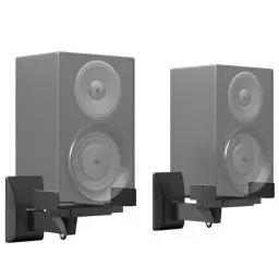 Produktbild: PUTORSEN Lautsprecher Wandhalterung - 2 Pack Universal Autsprecherhalterung für Große Umgebungslautsprecher, Halten Sie bis zu 25kg Speaker Wall Mount