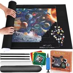 Produktbild: Puzzlematte Puzzlerolle, Puzzle 3000 Teile Puzzle Rollmatte Puzzle Sparer Puzzleunterlage Jigsaw Rolls Puzzle Pad aus Filz,Jigsaw Mat,Riesenfilzmatte zur Aufbewahrung von Puzzles