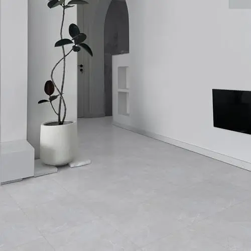 Produktbild: Irisroom PVC Bodenbelag Selbstklebend Wasserdicht Vinylboden Selbstklebend Bodenbelag für Wohnzimmer Schlafzimmer Küche und Badezimmer Bodendielen Hellgrau 30x15cm, Dicke 1.0 mm 52 Stk