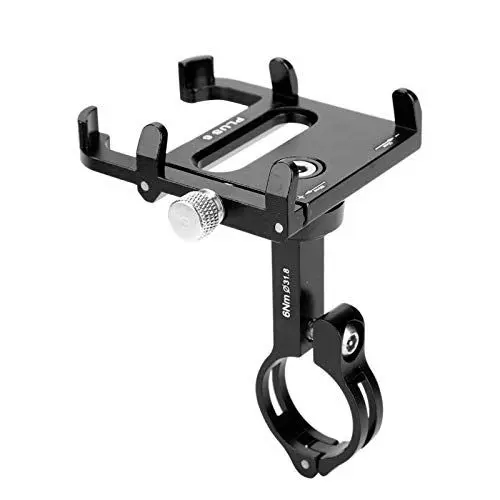 Produktbild: Pwshymi Handyhalter mit 360 Grad Drehung Exquisite Verarbeitung GUB Plus 6 Rennrad Mountainbike Handyhalter für Schulsportarten zum Trailfahren(Black)