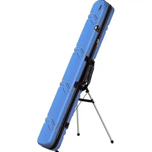 Produktbild: PWZYBXL Tragbare Rutentasche, Wasserdicht Rutenfutteral Mit Abnehmbarem Schultergurt, Leichte Multifunktionaler Angeltasche Angelkoffer-blau-125×18×14cm