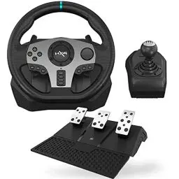 Produktbild: PXN Gaming Lenkrad, V9 Lenkrad mit Pedalen und Schaltung - Gebraucht - Wie Neu - Rennlenkrad, 270/900°, Dual Vibrationen Rückmeldung - für Xbox One, Xbox series X|S, PS4, PS3, PC