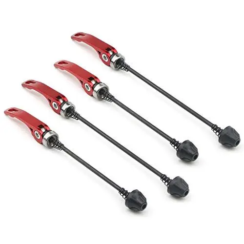 Produktbild: Pxyelec Fahrrad Schnellspanner, FahrradVorder- und Hinterradnabe Fahrradachse Hohlwelle für MTB Straße Mountainbike, 2 Paare