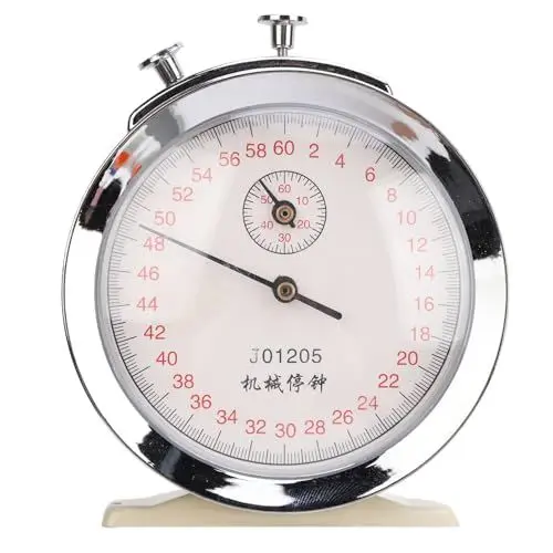 Produktbild: Natudeco Mechanischer Sekundentimer, 60-Sekunden-Sport-Stoppuhr, tragbare Sport-Stoppuhr mit 0,2-Sekunden-Skala für Lauf- und Radtrainingstests